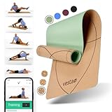 Vesta+ Yogamatte Kork TPE + Fitness App - Die nachhaltige Kork Yogamatte für...