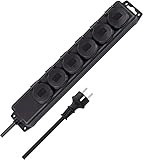 Brennenstuhl Steckdosenverteiler IP44 6-Fach (Steckdosenleiste für den...