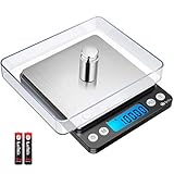 Brifit Feinwaage 0.01g, 500g / 0,01g Digitale Waage, Taschenwaage mit EIN 100g...