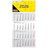 Idena 12072-4 Monatskalender 2026 in der Größe 30 x 60 cm, Wandkalender mit...