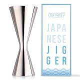 barmate Japanese Jigger, Messbecher aus Edelstahl mit Innen-Skala, max....