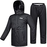 ILM Motorrad Regenkombi Herren Wasserdicht-Regenjacke Verschleißfest, 6...