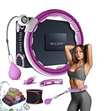 Active 100 Smart Weighted Hula Ring Hoops, Hula Circle Abnehmbarer Fitnessring...
