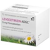 LEVOCETIRIZIN-ADGC 5mg - 100 Stück - Allergie-Tablette mit vergleichbaren...