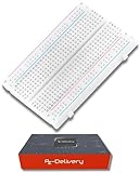 AZDelivery Mini Breadboard 400 Pin mit 4 Stromschienen kompatibel mit Arduino...