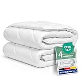 Beautissu 4 Jahreszeiten Bettdecke 135x200 cm 2er Set leichte Sommerdecke 500g &...