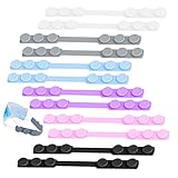 12 Stück Silikon Maskengurt Extender Maskenhaken,Anti-Tightening Verstellbare...