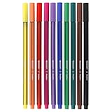 Westcott STORYLINER Fineliner Mix 10 Stück | Premium Fineliner mit 0,4mm...