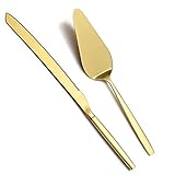 Berglander Gold tortenheber, Gold-Kuchen-Servierset, Kuchenmesser und Server-Set...