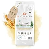Roggenvollkornmehl [2,5kg] - Vollkornmehl aus Bayern für rustikale (Vollkorn-)...