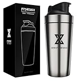 X SIM FITNESSX Shaker Edelstahl 700ml Sport Fitness c Shaker Yoga Gym Shaker...