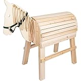 small foot Holzpferd für Kinder ab 3 Jahren, Reitpferd mit Aufstiegshilfe und...
