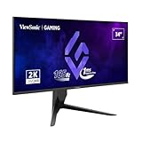 ViewSonic VX3480-2K-PRO QHD Gaming-Monitor, 34 Zoll mit VA-Panel, 2560 x 1440...