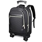 Rucksack mit Rollen Damen 17 Zoll – Leichter Reise trolley handgepäck...