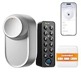 SwitchBot WLAN Smart Lock Ultra mit Touchscreen-Tastatur, Türriegelschlösser,...