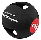 Bad Company I Pro-Grip Medizinball I Fitnessball mit Doppelgriff I Einzeln oder...