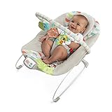 Bright Starts, Babywippe Babyschaukel Happy Safari mit beruhigenden Vibrationen...