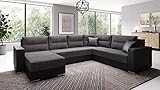 Generisch Sofa Couch Garnitur Sofagarnitur Captain U mit Schlaffunktion...