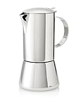 Cilio 0000342246 Espressokocher Aida poliert, 10 Tassen, Edelstahl, silber, 15 x...