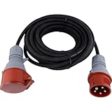 REV CEE Verlängerung - Verlängerungskabel 10m außen IP44 - Starkstromkabel,...