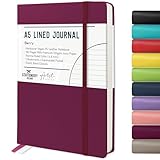 STATIONERY ISLAND Notizbuch A5 Liniert, Journal Hardcover mit 120 g/m² Dickem...