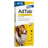 AdTab Hunde Zecken- und Flohschutz (über 22 bis 45 kg), Kautablette tötet...