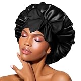 BONNET QUEEN Satin Seiden Schlafmütze Verstellbar Damen Herrn Motorhauben Nacht...