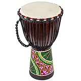 AKLOT Djembe Trommel 50cm Djemben Buschtrommel Afrika-Style geschnitzt...