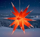 GURU SHOP 3D Außenstern Kaspar, Weihnachtsstern, Faltstern mit 18 Spitzen, 4 m...