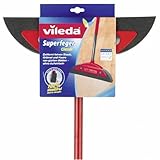Vileda Superfeger Classic Besen, mit Teleskopstiel und Mikroschaum-Kehrteil,...