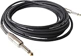 MSA 6M INSTRUMENTENKABEL - 6,35mm GITARREN KABEL - GOLDTIP - SCHWARZ -...