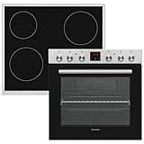 Telefunken Einbauherd-Set | Elektro-Herd-Kochfeld-Kombination | Backofen mit...