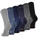 Effeet Socken Herren, 6 Paar Business Herrensocken aus atmungsaktiver Baumwolle...