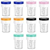 Gobesty 10 Stück Kontaktlinsenbehälter, Kontaktlinsen Soaking Case, Manuelle...