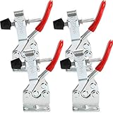 ZKSMNB Kniehebelspanner Schnellspanner, 4Pcs Toggle Clamp GH-201-B, 90kg...