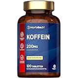Koffeintabletten 200mg pro Stück | Hochdosiert | Ohne Unerwünschte Zusätze |...