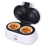 StarBlue Doppelte Waffelschüsseln, Weiß, Schüsselformen belgische Waffeln in...