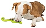 TRIXIE robuste SNACK-SNAKE, TPR, 42 CM, GRÜN, Beschäftigung durch befüllen...