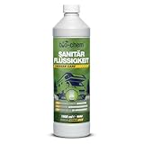 bio-chem Sanitärflüssigkeit für Campingtoilette - 1 L inkl. Dosierbecher -...
