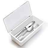 PAVSTINE Besteckkasten mit Deckel Kategorisierung, Abtropfboden mit Trennwänden...