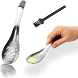 Norhogo Premium Edelstahl Ingwer Reibe Löffel Knoblauch Reibe Shred Tool Reibe...