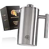 Barista Legends French Press Edelstahl Kaffeebereiter 1 Liter - Doppelwandige...