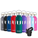 Super Sparrow Trinkflasche Edelstahl - 500ml - Auslaufsicher Thermoskanne,...