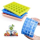VFANDV Eiswürfelform, 3 Stück Eiswürfelform Silikon 24-Fach...
