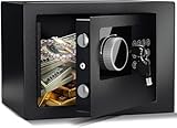 6.6L Tresor Für Zuhause, Diebstahlsicherer Elektronischer Safe Mit 2...