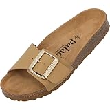 Palado Pantoletten Damen Malta EGS Matt Premium Leather - elegante Sandalen Made...