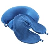 Prasacco 2 Stück U-Form Nackenrollenbezug, 30x30cm Bezug für Nackenrolle...