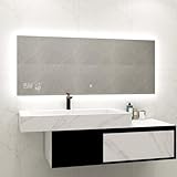 Heidenfeld Spiegel Infrarotheizung | HF-HS200 mit Touchpanel - 𝟭𝟬...