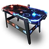 Carromco Airhockey Tisch Fire & Ice - Air Hockey Spieltisch mit LED...