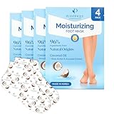 Plantifique Koreanische Fußmaske Socken, 4 Paar mit Box - Fusspflege Hornhaut...